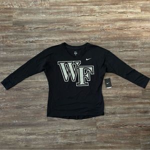 Nike - Women’s Wake Forest Demon Deacons 3/4 Sleeve Tee - Size M